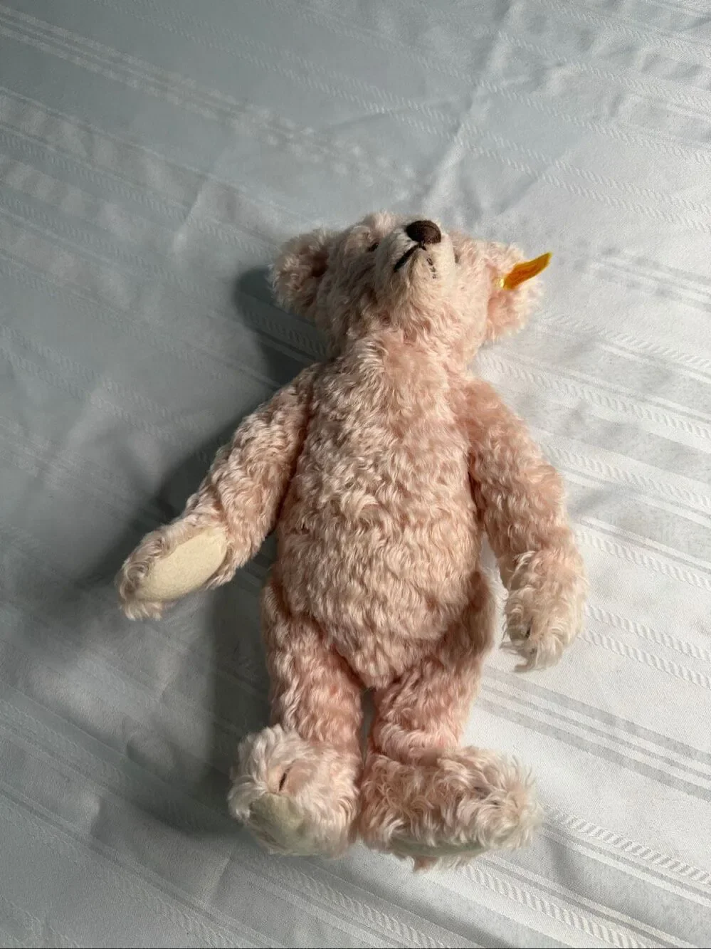 Steiff Classic 1907 Pink Mohair Teddy Bear Growler Jointed 000270 Germany